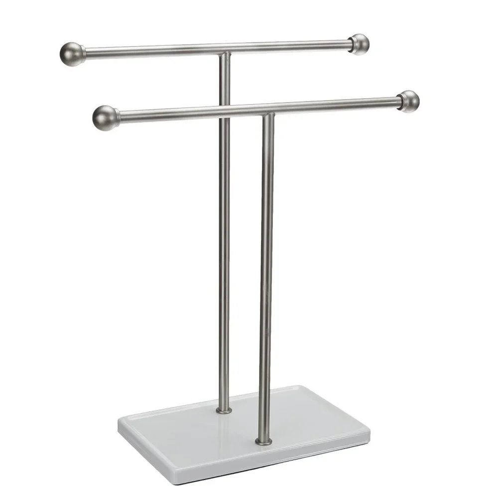 AMAZON BASICS Double-T Hand Towel and Accessories Stand 🛁 NEW!!
